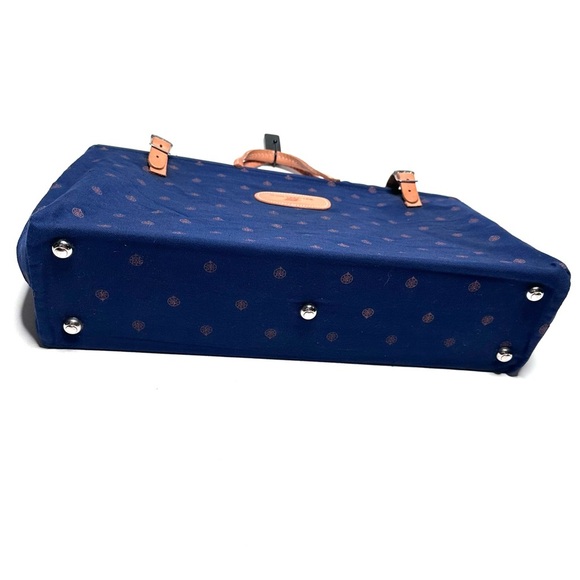 Royal Viking Line Cruise Line Large Canvas Leather Tote Travel Bag - Picture 6 of 16